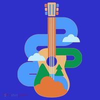 Abstract Nature Lover Guitar Toddler T-Shirt thumb 4