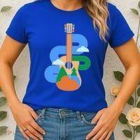 Abstract Nature Lover Guitar Women's T-Shirt thumb 2