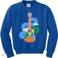 Abstract Nature Lover Guitar Kids Sweatshirt thumb 0