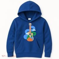 Abstract Nature Lover Guitar Kids Hoodie thumb 0