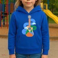 Abstract Nature Lover Guitar Kids Hoodie thumb 3