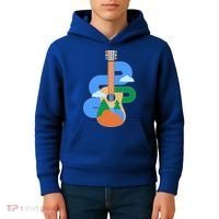 Abstract Nature Lover Guitar Kids Hoodie thumb 4