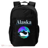 Alaska Northern Lights Orca Whale With Aurora Borealis Meaningful Gift Backpack thumb 0