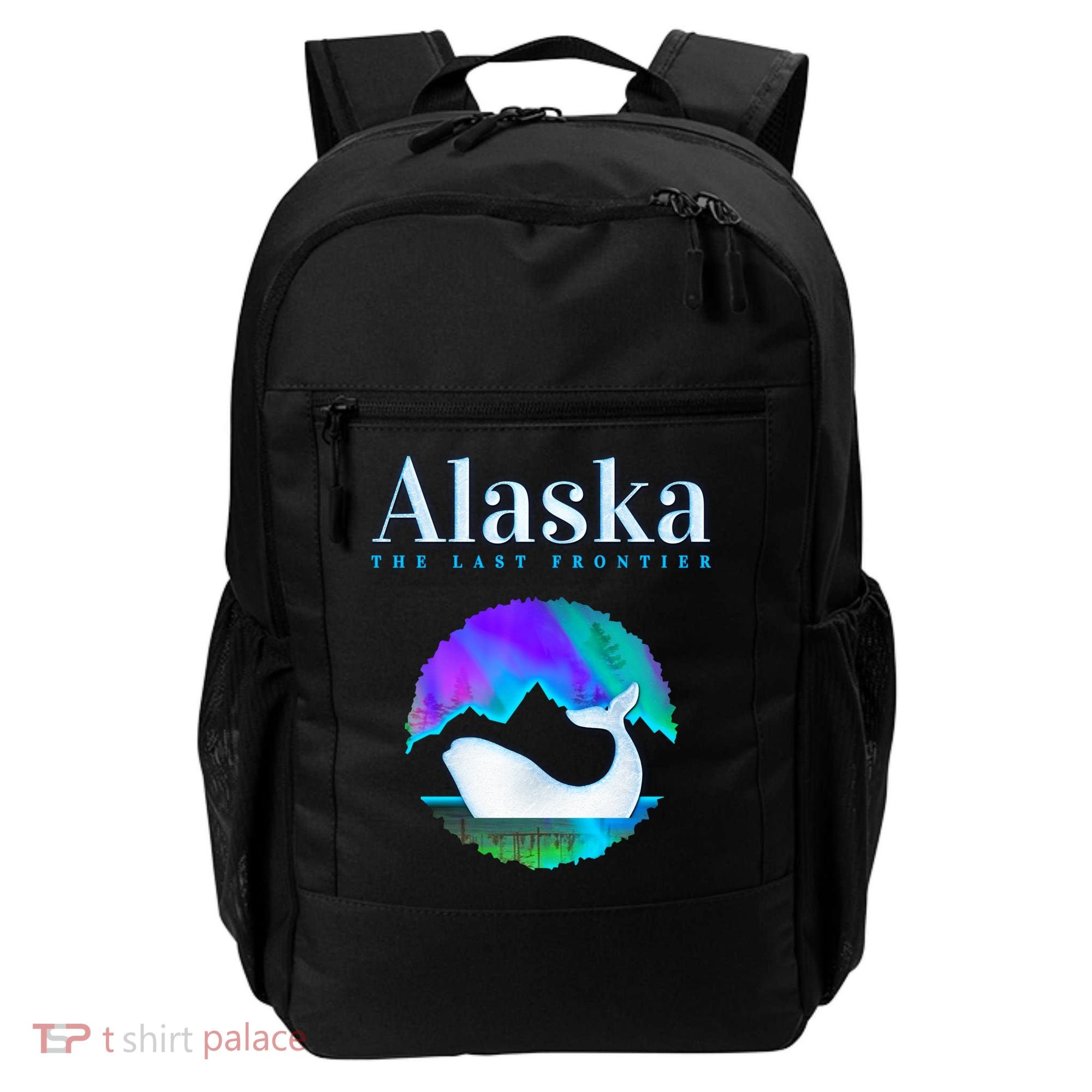 Alaska Northern Lights Orca Whale With Aurora Borealis Meaningful Gift Backpack