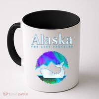Alaska Northern Lights Orca Whale With Aurora Borealis Meaningful Gift Coffee Mug thumb 0