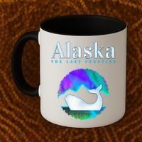 Alaska Northern Lights Orca Whale With Aurora Borealis Meaningful Gift Coffee Mug thumb 2