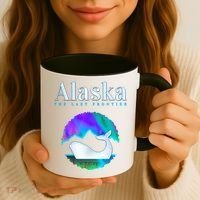 Alaska Northern Lights Orca Whale With Aurora Borealis Meaningful Gift Coffee Mug thumb 3