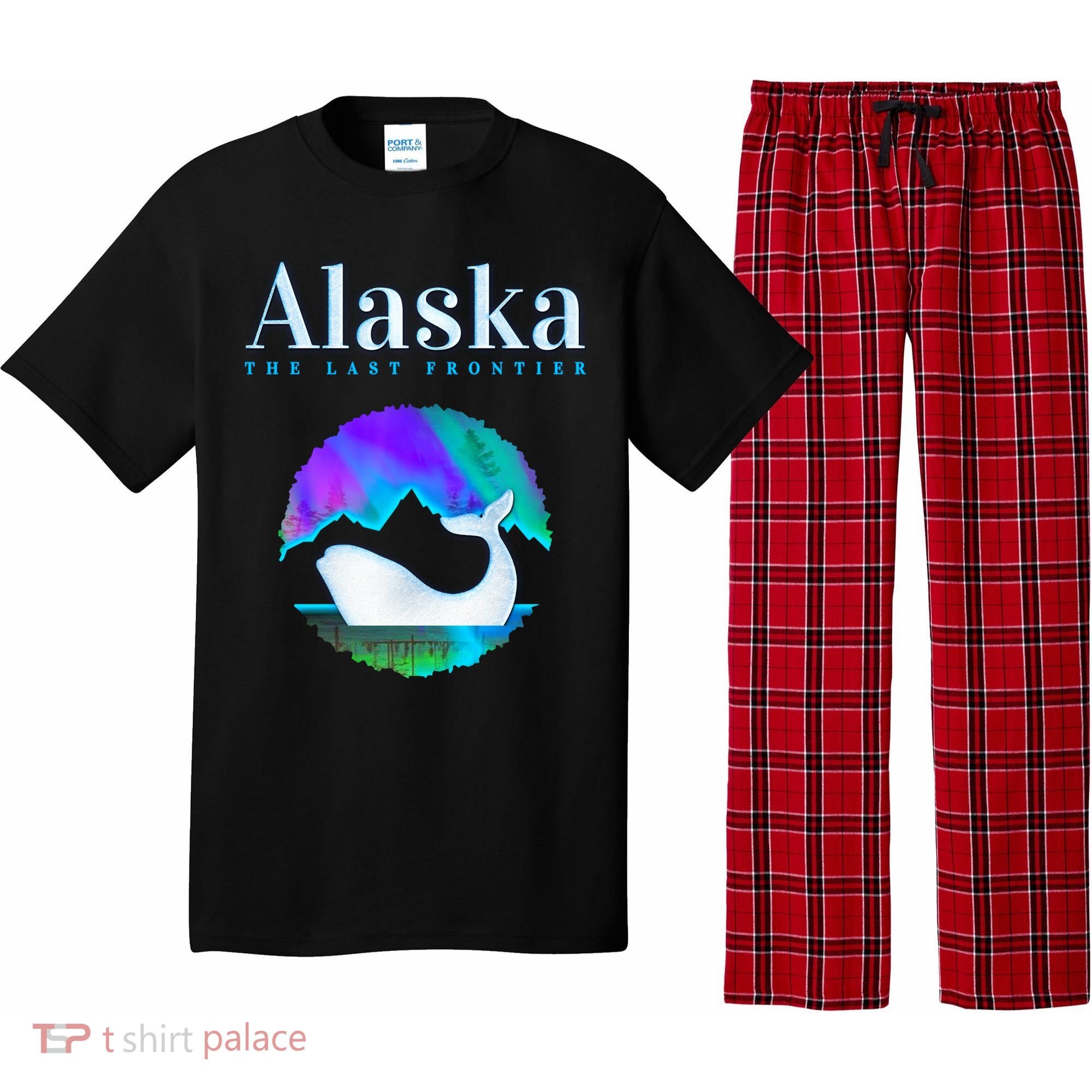 Alaska Northern Lights Orca Whale With Aurora Borealis Meaningful Gift Pajama Set