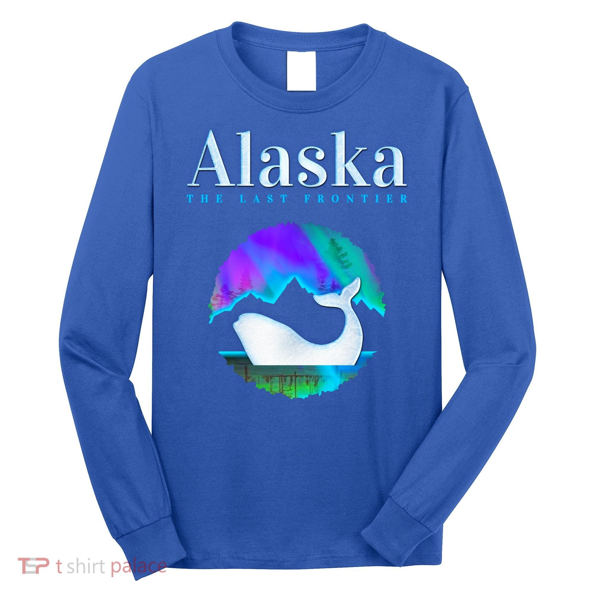 Alaska Northern Lights Orca Whale With Aurora Borealis Meaningful Gift Long Sleeve Shirt