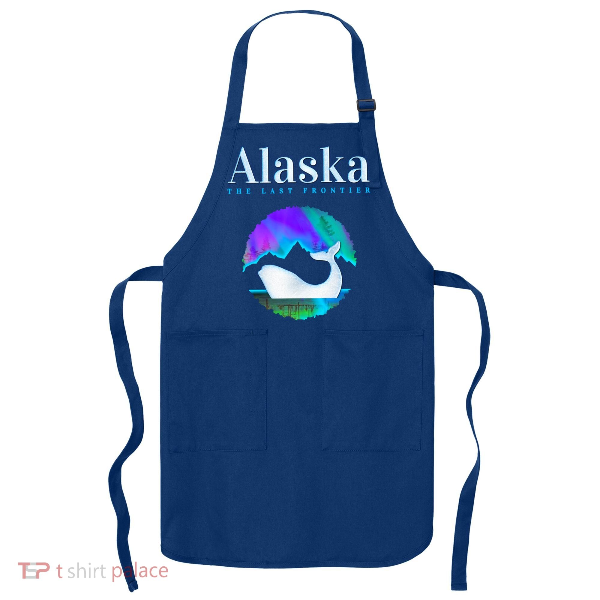Alaska Northern Lights Orca Whale With Aurora Borealis Meaningful Gift Apron