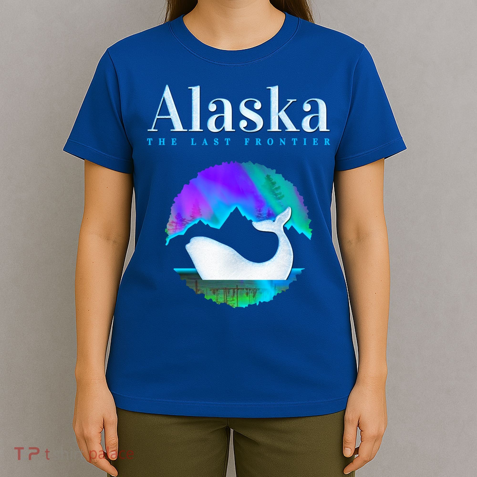 Alaska Northern Lights Orca Whale With Aurora Borealis Meaningful Gift T-Shirt