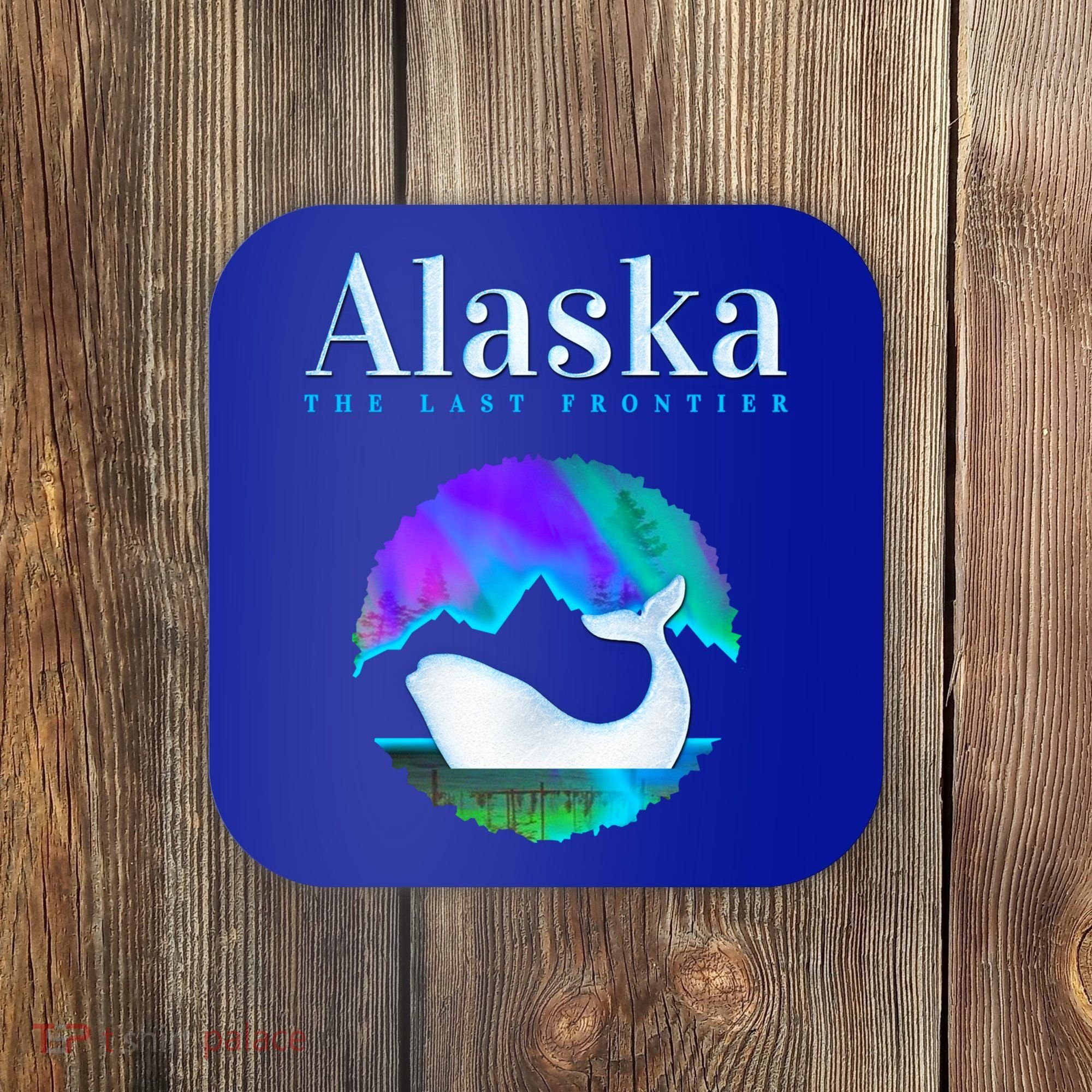 Alaska Northern Lights Orca Whale With Aurora Borealis Meaningful Gift Coaster
