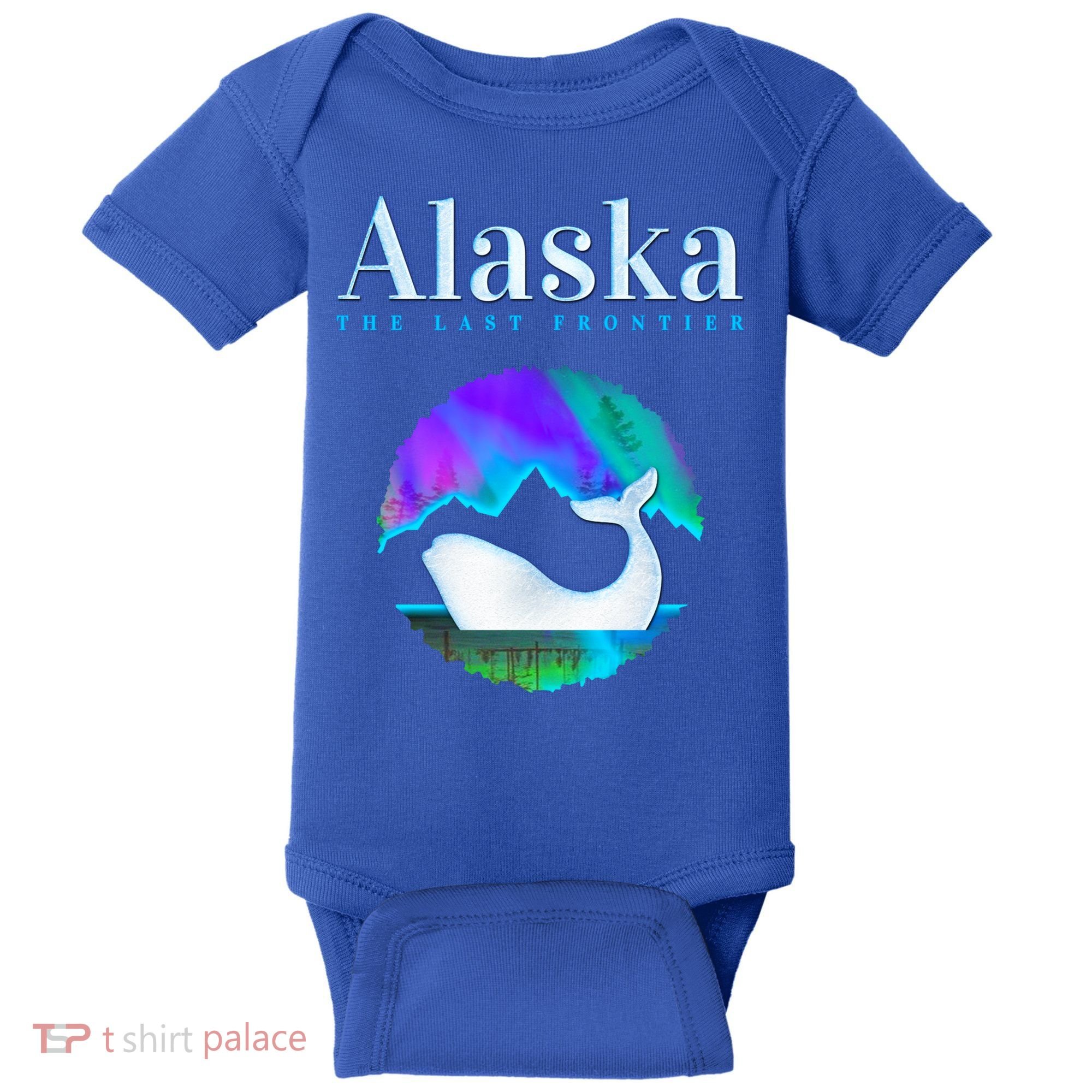 Alaska Northern Lights Orca Whale With Aurora Borealis Meaningful Gift Baby Bodysuit