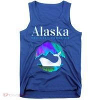 Alaska Northern Lights Orca Whale With Aurora Borealis Meaningful Gift Tank Top thumb 0