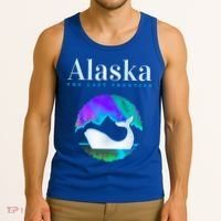 Alaska Northern Lights Orca Whale With Aurora Borealis Meaningful Gift Tank Top thumb 3