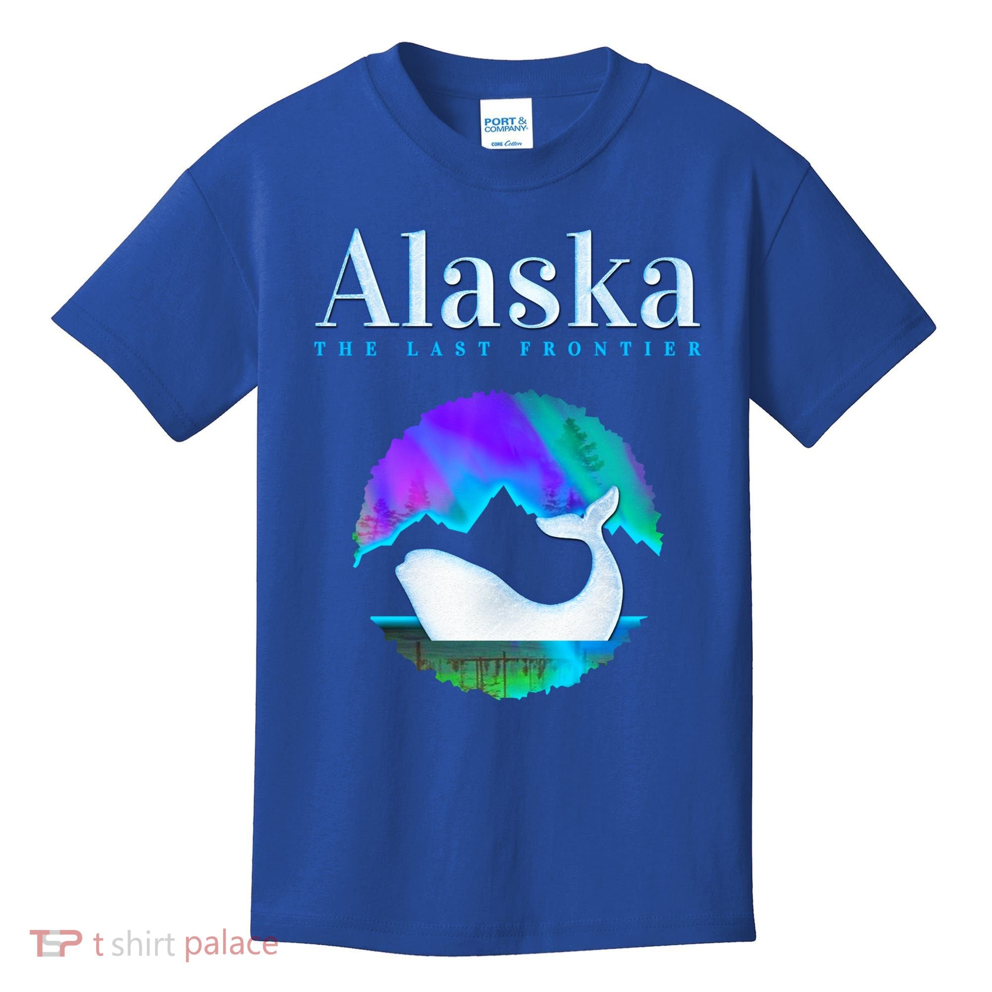 Alaska Northern Lights Orca Whale With Aurora Borealis Meaningful Gift Kids T-Shirt