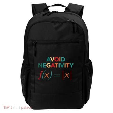 Avoid Negativity Math Equation Funny Math Teacher Backpack