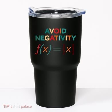 Avoid Negativity Math Equation Funny Math Teacher Tumbler