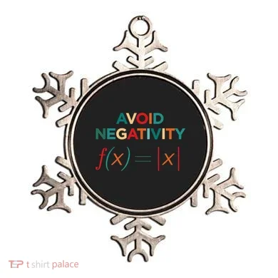 Avoid Negativity Math Equation Funny Math Teacher Ornament