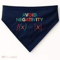 Avoid Negativity Math Equation Funny Math Teacher USA-Made Doggie Bandana thumb 0