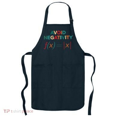 Avoid Negativity Math Equation Funny Math Teacher Apron