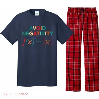Avoid Negativity Math Equation Funny Math Teacher Pajama Set