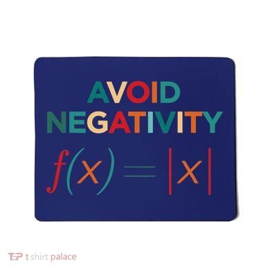 Avoid Negativity Math Equation Funny Math Teacher Mousepad