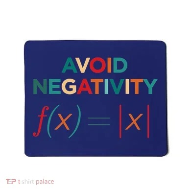 Avoid Negativity Math Equation Funny Math Teacher Mousepad