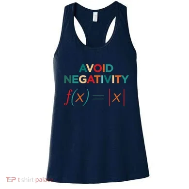 Avoid Negativity Math Equation Funny Math Teacher Women's Tank Top
