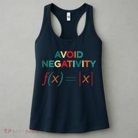Avoid Negativity Math Equation Funny Math Teacher Women's Tank Top thumb 3