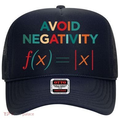 Avoid Negativity Math Equation Funny Math Teacher Hat