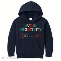 Avoid Negativity Math Equation Funny Math Teacher Kids Hoodie thumb 0