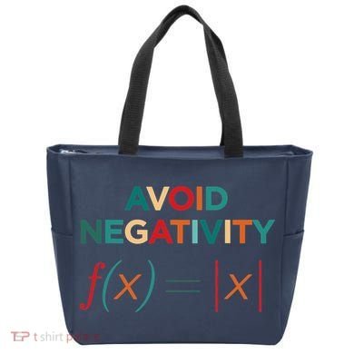 Avoid Negativity Math Equation Funny Math Teacher Tote Bag