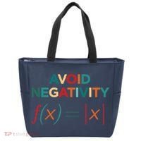Avoid Negativity Math Equation Funny Math Teacher Tote Bag thumb 0