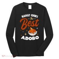 Adobo Nanay Mom Pinoy Chicken Rice Cuisine Mother's Day Long Sleeve Shirt thumb 0