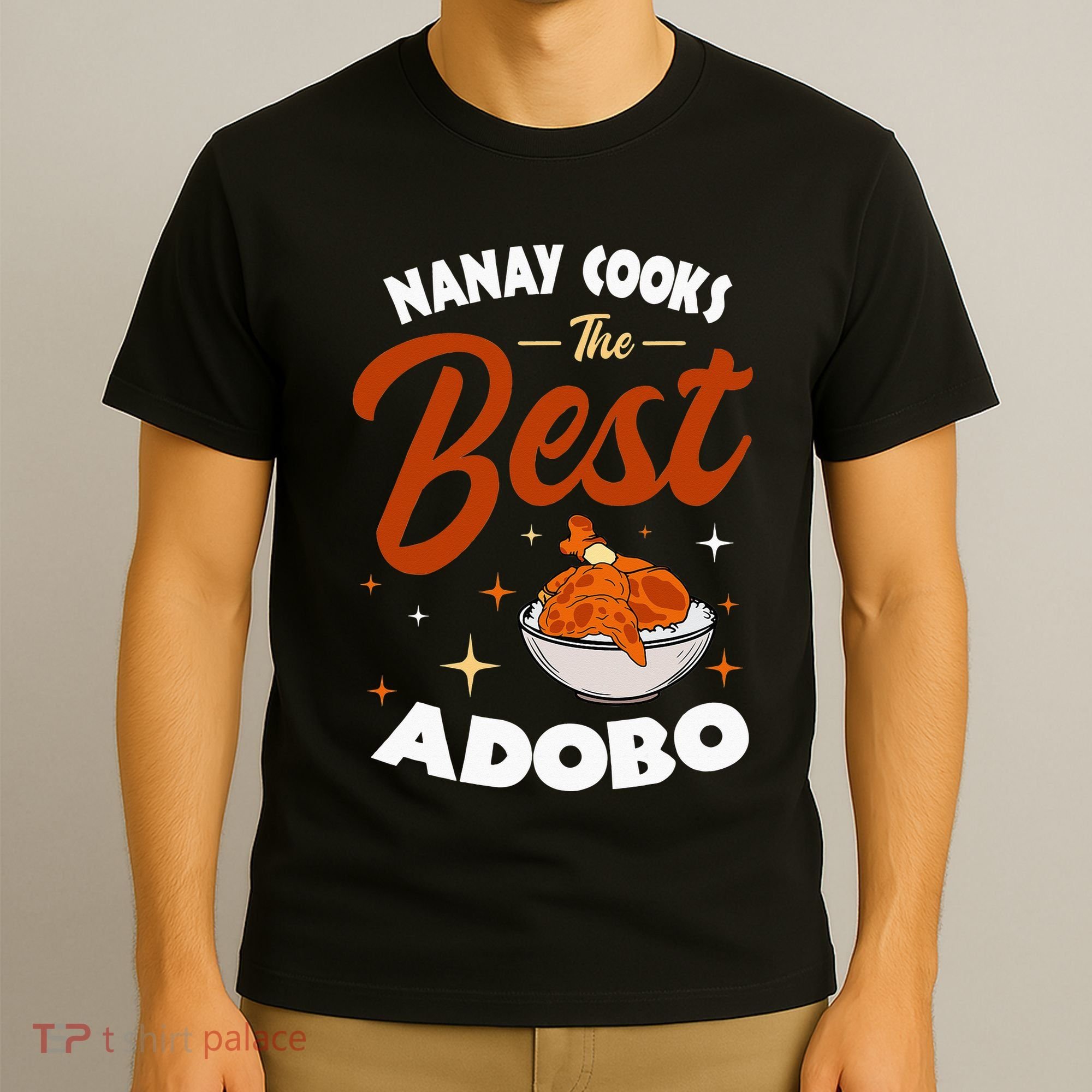 Adobo Nanay Mom Pinoy Chicken Rice Cuisine Mother's Day T-Shirt