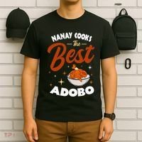 Adobo Nanay Mom Pinoy Chicken Rice Cuisine Mother's Day T-Shirt thumb 6