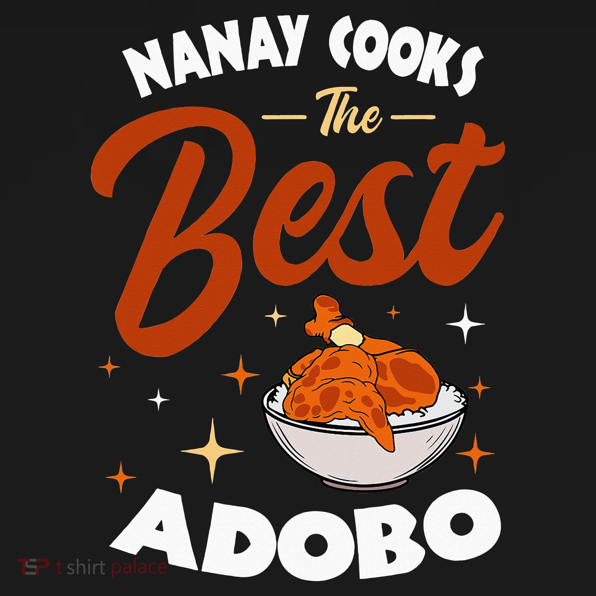 Adobo Nanay Mom Pinoy Chicken Rice Cuisine Mother's Day T-Shirt