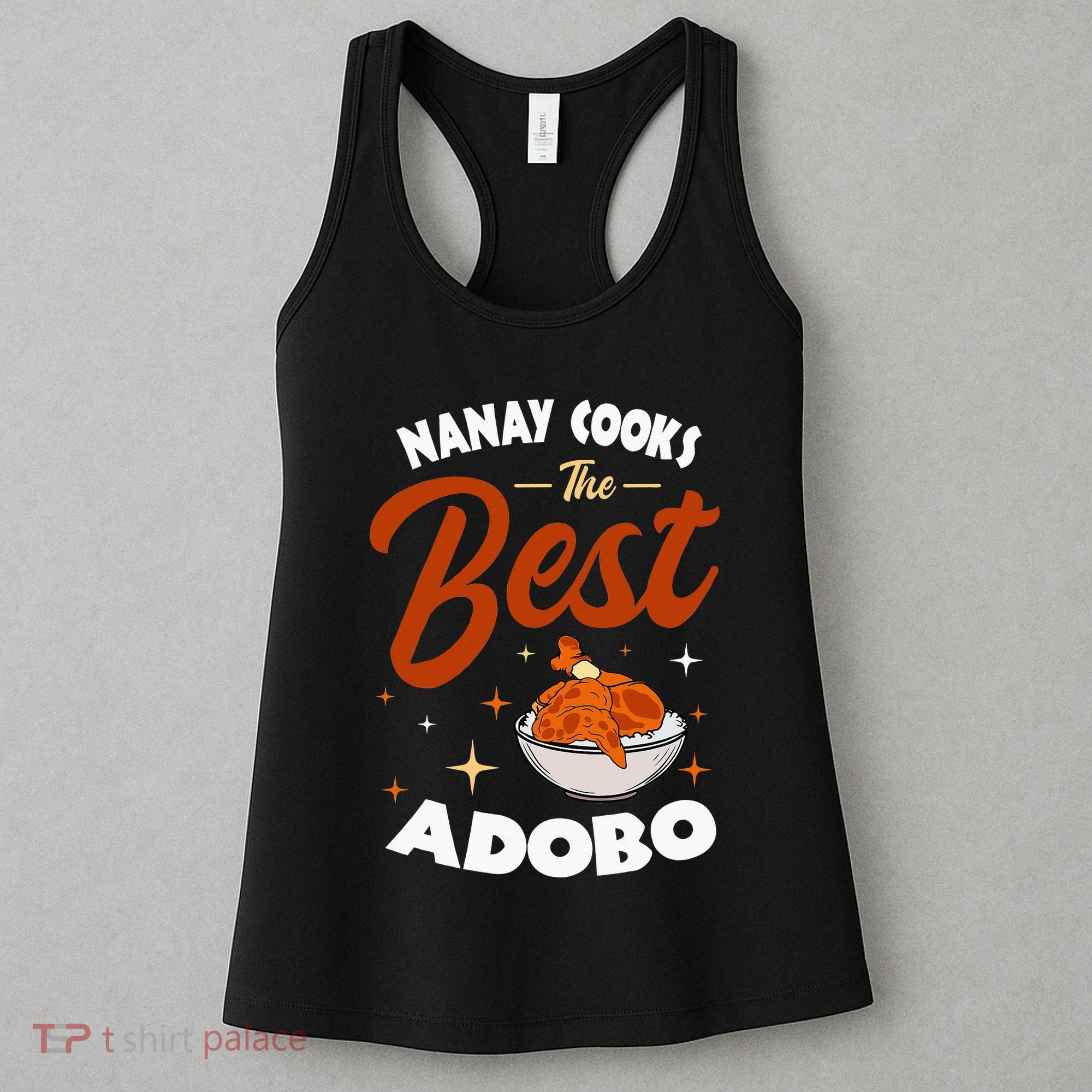 Adobo Nanay Mom Pinoy Chicken Rice Cuisine Mother's Day Women's Tank Top