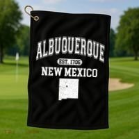 Albuquerque New Mexico Est. 1706 Varsity Golf Towel thumb 1