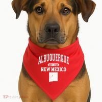 Albuquerque New Mexico Est. 1706 Varsity USA-Made Doggie Bandana thumb 1