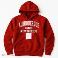 Albuquerque New Mexico Est. 1706 Varsity Hoodie thumb 0