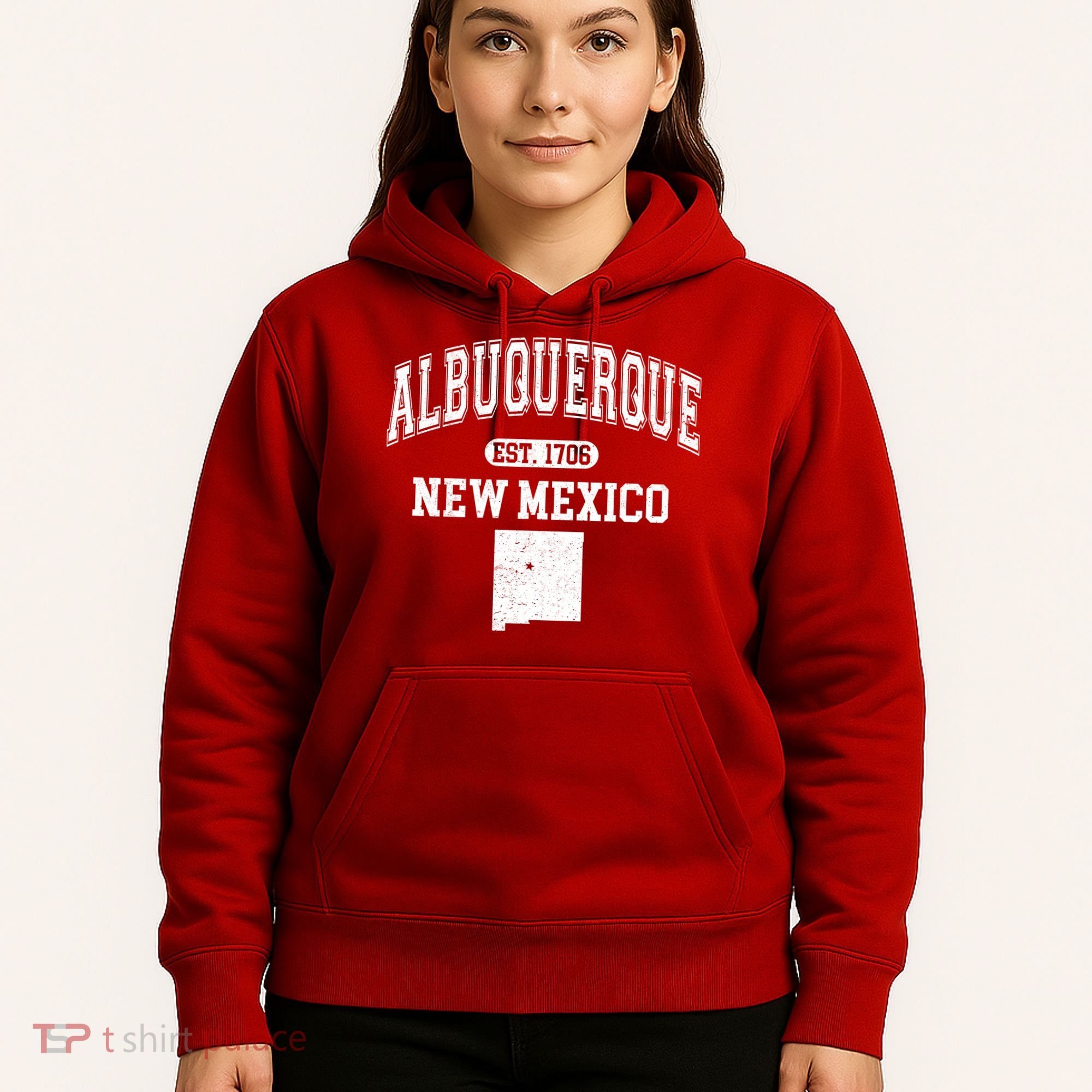Albuquerque New Mexico Est. 1706 Varsity Hoodie
