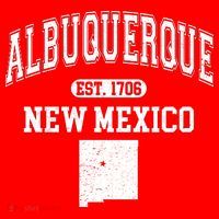 Albuquerque New Mexico Est. 1706 Varsity Sweatshirt thumb 3