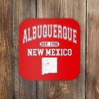 Albuquerque New Mexico Est. 1706 Varsity Coaster thumb 0