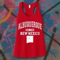 Albuquerque New Mexico Est. 1706 Varsity Women's Tank Top thumb 3