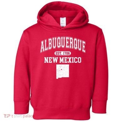 Albuquerque New Mexico Est. 1706 Varsity Toddler Hoodie
