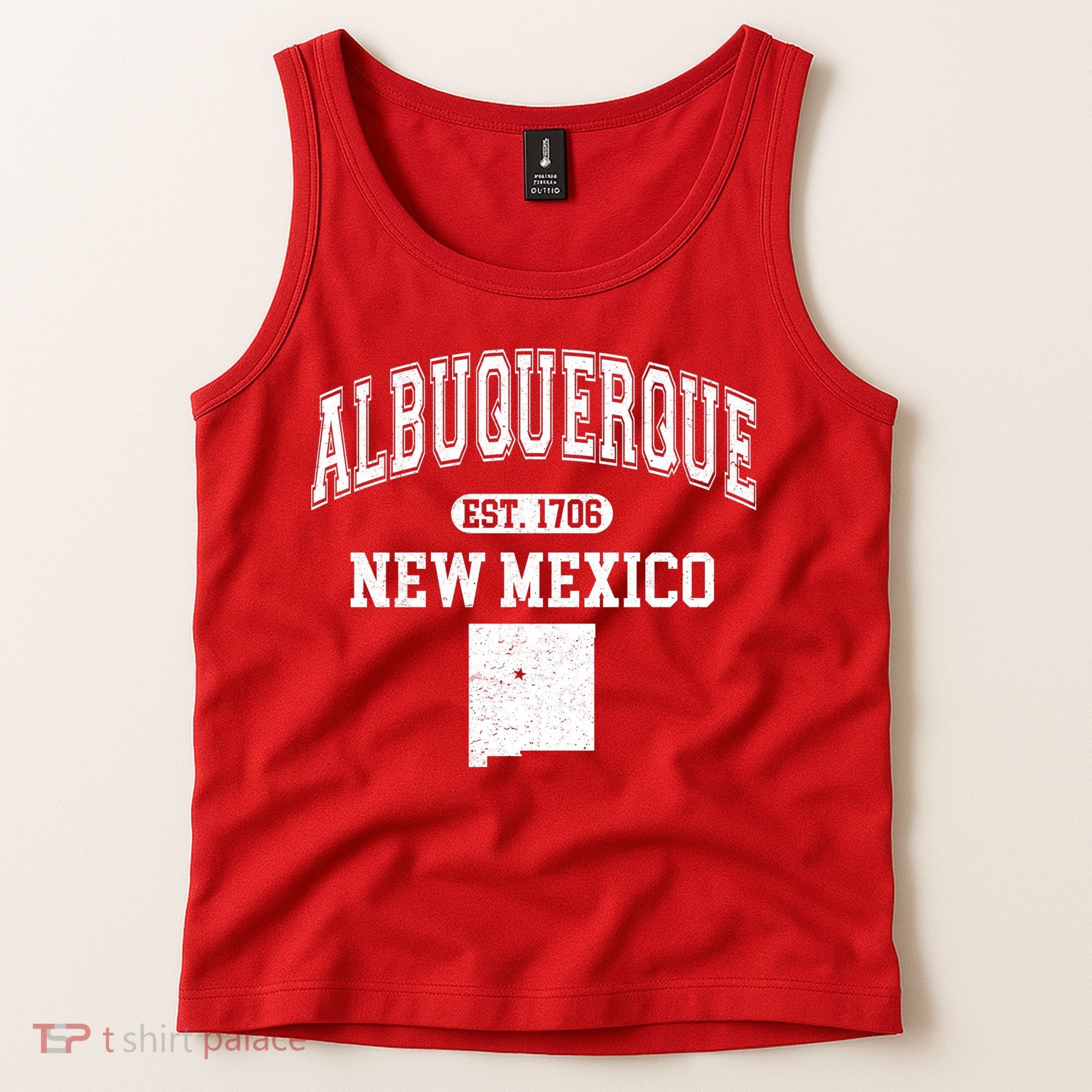 Albuquerque New Mexico Est. 1706 Varsity Tank Top