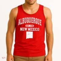 Albuquerque New Mexico Est. 1706 Varsity Tank Top thumb 3