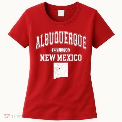 Albuquerque New Mexico Est. 1706 Varsity Women's T-Shirt